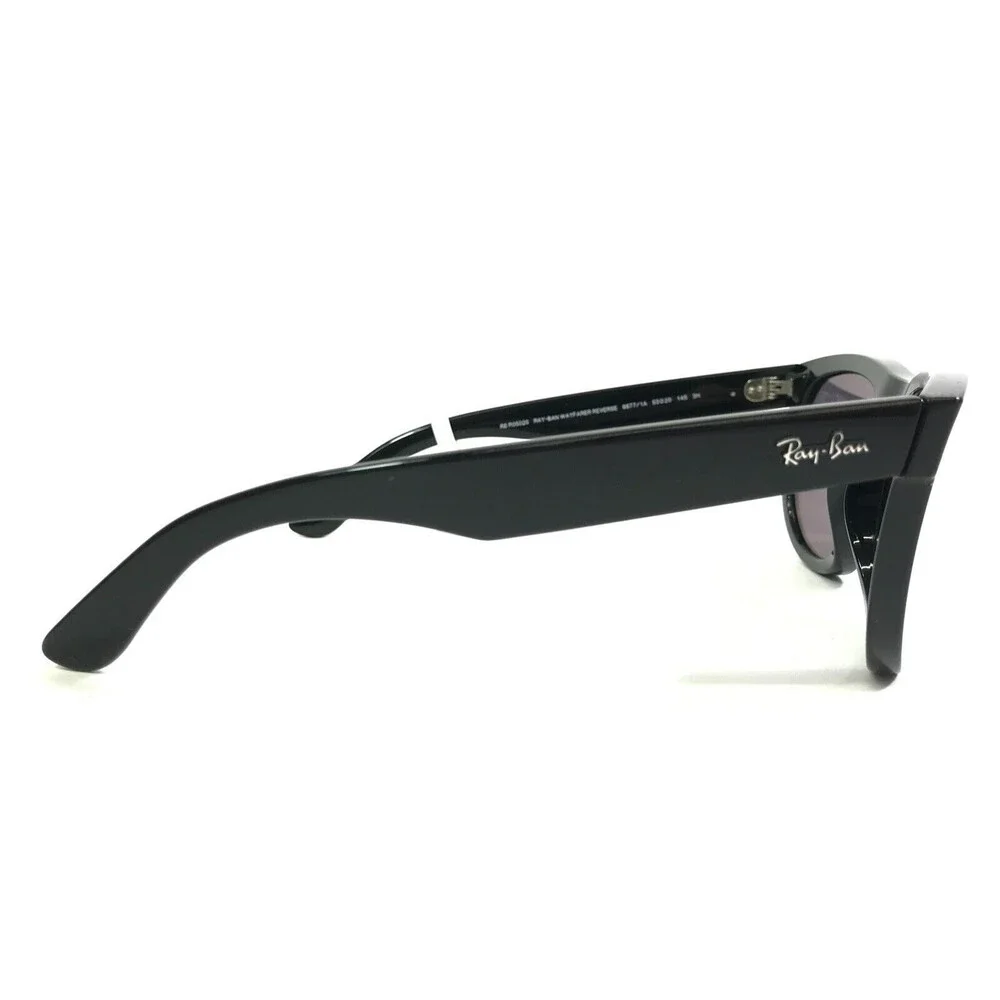 Ray-Ban Sunglasses RBR0502S WAYFARER REVERSE 6677/1A Black w Violet Lenses 53 mm